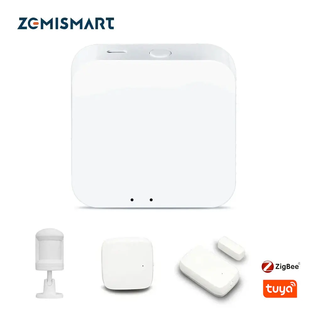 Zemismart Tuya Zigbee 3.0 Wireless Hub Gaterway Smart Life Bridge telecomando sensore porta sensore di movimento temperatura