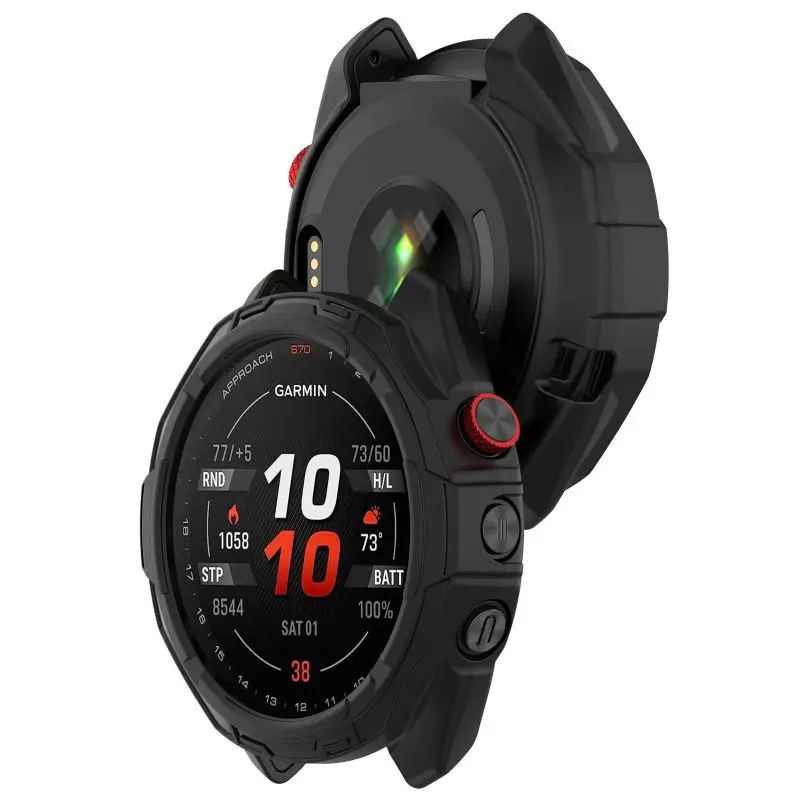 Funda protectora de TPU para Garmin Approach S70 42MM 47MM correa de reloj inteligente correa de silicona suave carcasa protectora de parachoques