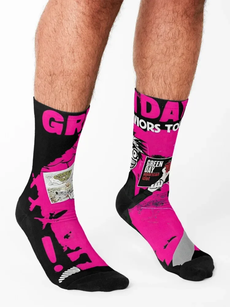 جوارب Green Day Tour، جوارب ضغط لكرة القدم، جوارب مضادة للانزلاق للرجال والنساء #3