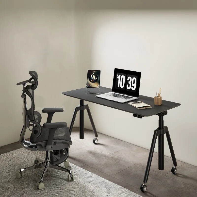 

Electric lifting table Imported fireproof board Double motor desk Multifunctional table Multi-layer solid wood