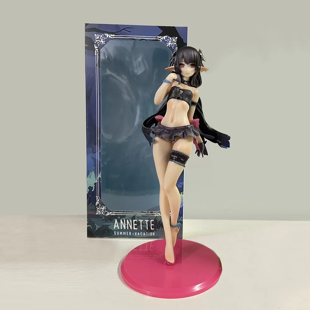 

24cm Little Devil Annette Action Figure 18+ Style Swimsuit Beautiful Girl Pvc Model Toys Desktop Gk Collection Ornament Gifts