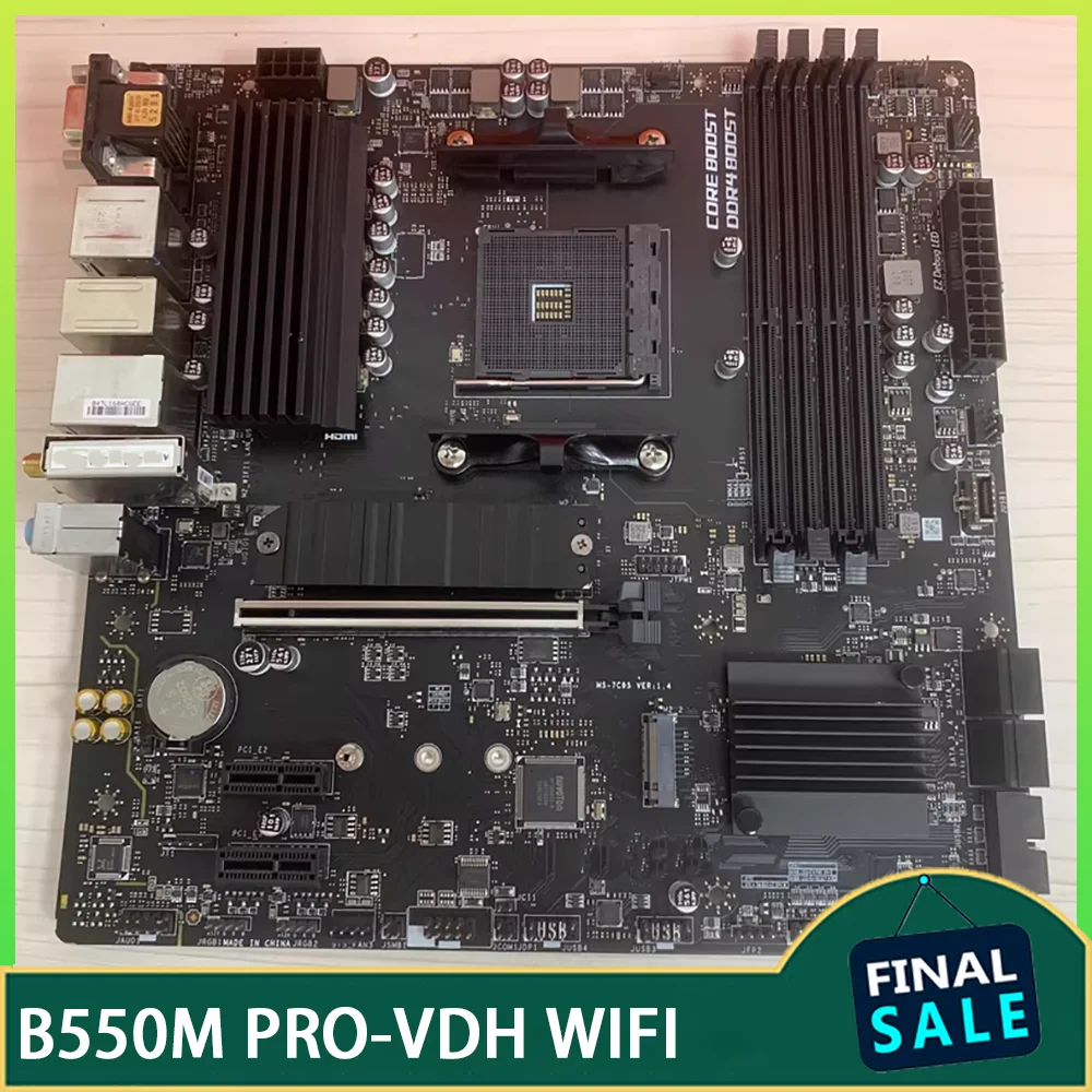 

Материнская плата AMD B550 M.2 SATA B550M PRO-VDH WIFI