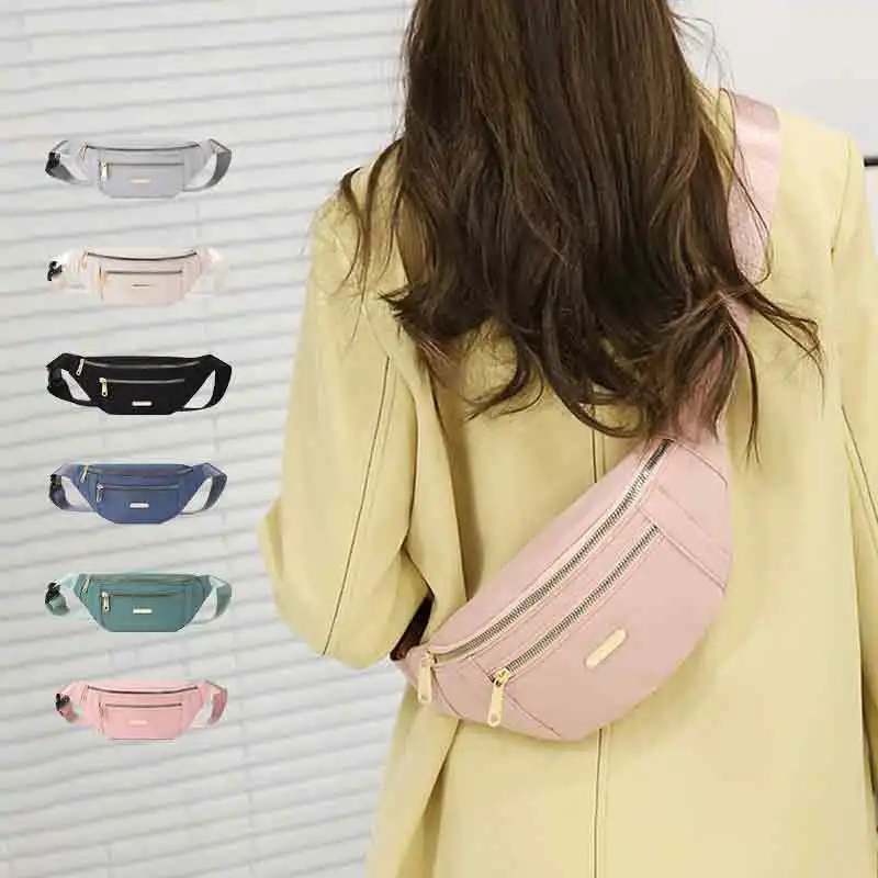 Fashion Waist Packs Fanny Pack Belt Women Travel Bag Chest Purse Chest Pouch Pack Solid Color Shoulder Bags for Women