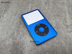 blue front housing cover faceplate case black clickwheel blue center button for iPod 6th 7th classic 80gb 120gb 160gb