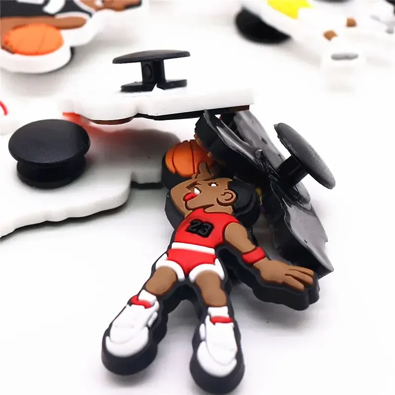 Dijes de PVC para zapatillas de baloncesto, accesorios de zapatillas de James BROOKLYN, zuecos, decoraciones, regalos para niños, 1 piezas, gran