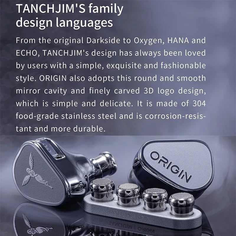 Tanchjim ORIGIN Flagship HiFi Earphone 10mm DMT Single Dynamic Driver in-Ear Monitor with Detachable 0.78 2Pin 3.5mm Cable