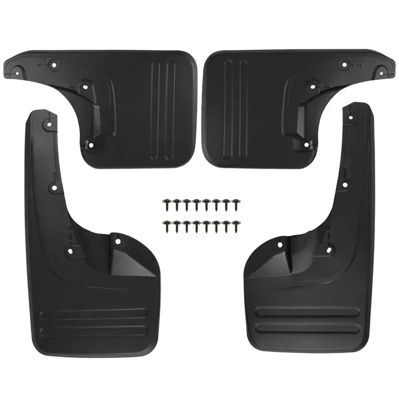 

A54K-4X Front & Rear Mud Flaps Splash Guards-Fender For Toyota Hilux Vigo 2005 - 2014 Plastic Direct Bolt Installation Exterior