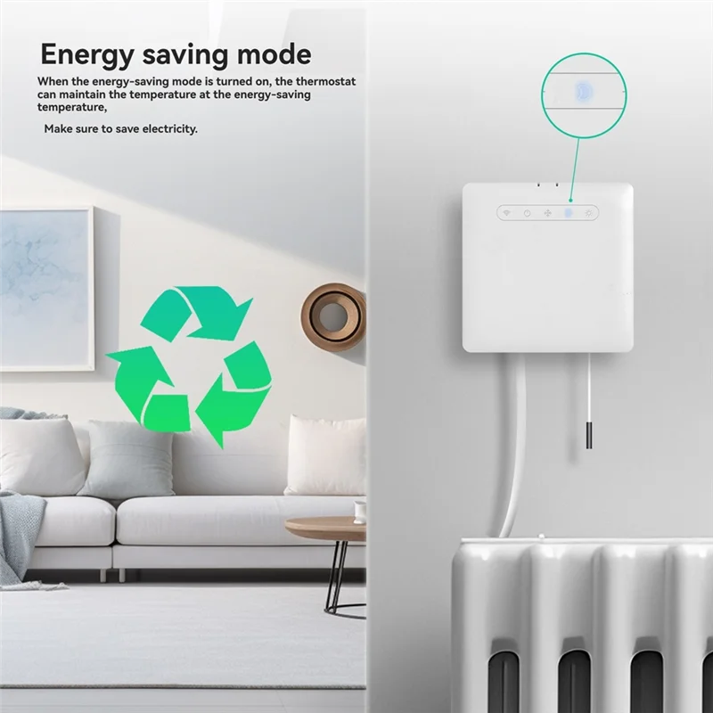 ترموستات ذكي واي فاي يدعم Ecowatt وجهاز التحكم عن بعد عبر التطبيق المتوافق مع Alexa وGoogle Home