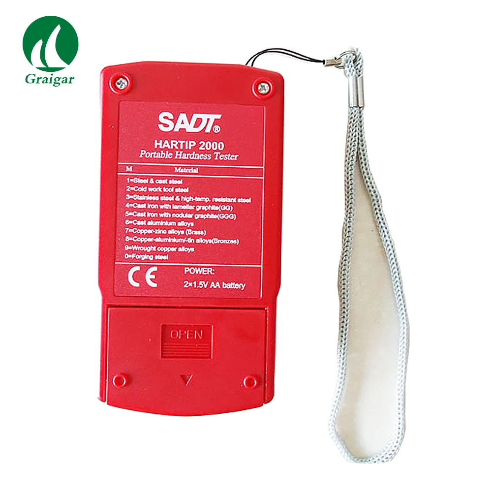 HARTIP-2000 Leeb Hardness Tester Digital HARTIP2000 Measuring Gauge LCD Display 999 Data For Memory