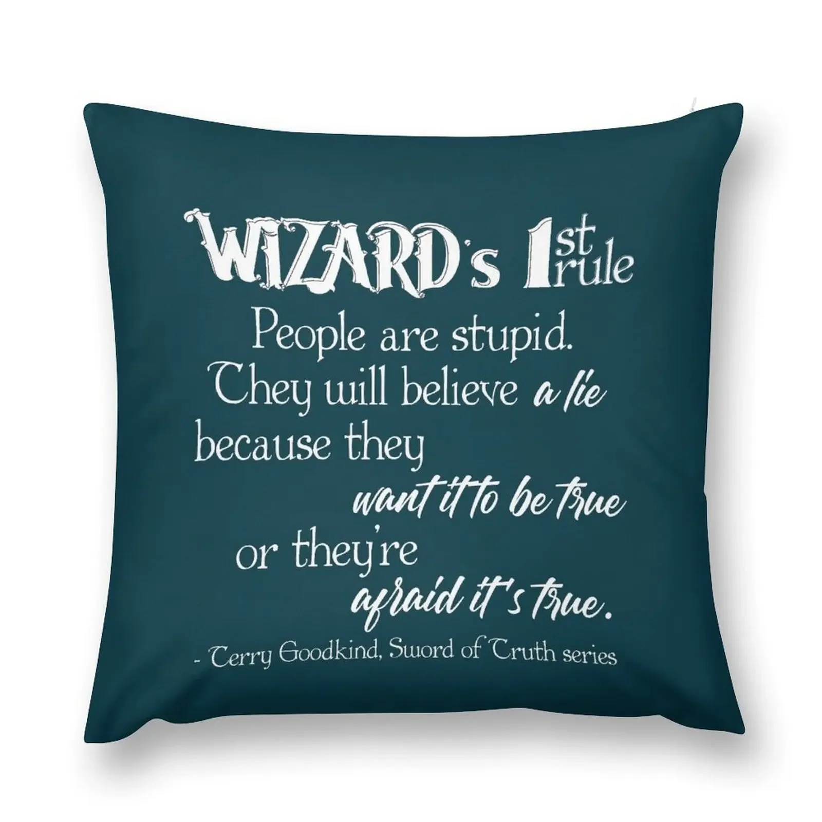 

Wizard's first rule Throw Pillow Sitting Cushion Sofa Cushions Covers ornamental pillows for living room pillow