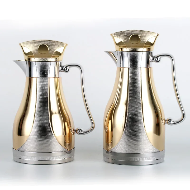 1.0L Arabic Coffee Pot hard glass Thermo Jug Vacuum Termos Coffee Jug