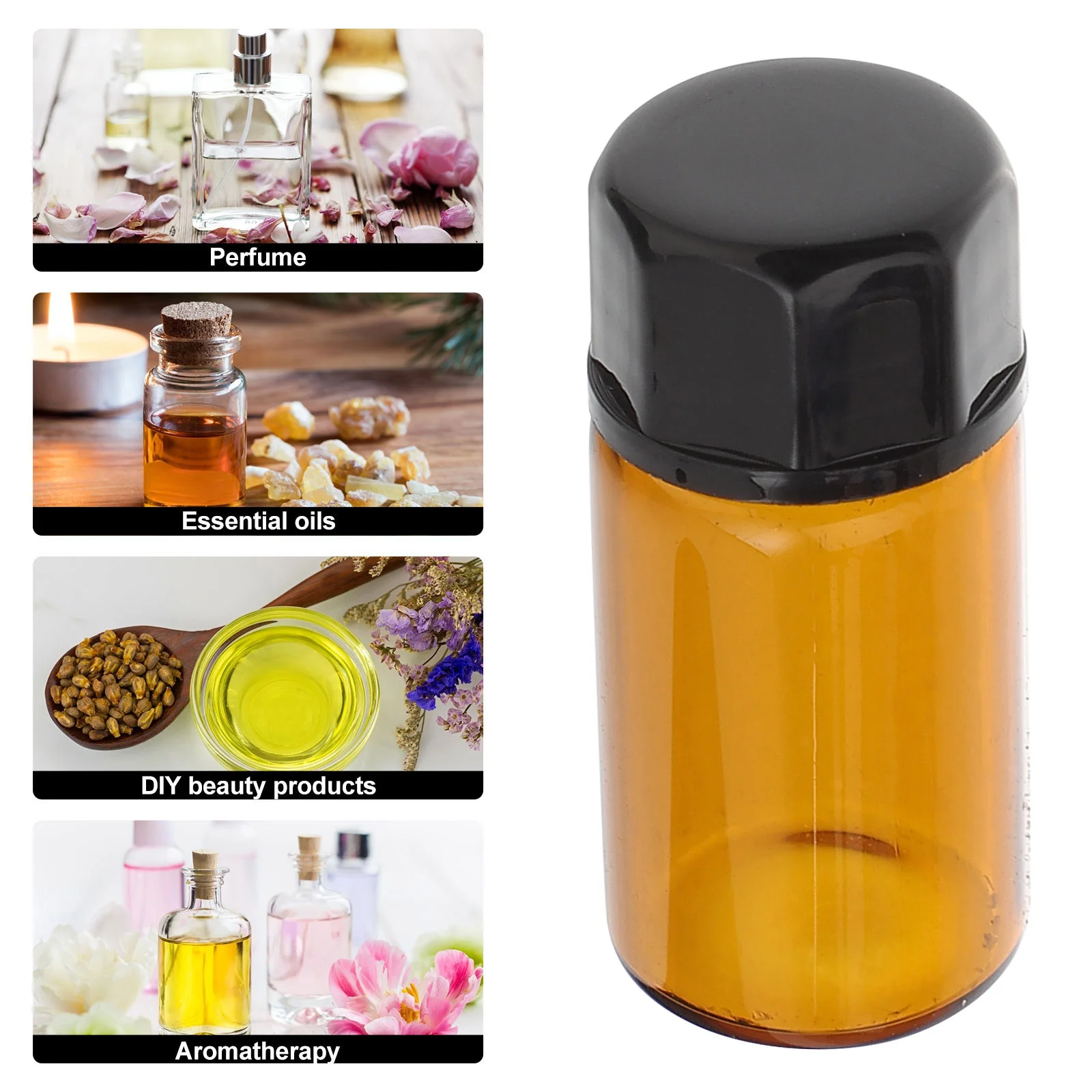 Bottle Opener Brown Essential Oil Sample Containers Sub Packaging Bottles Glass