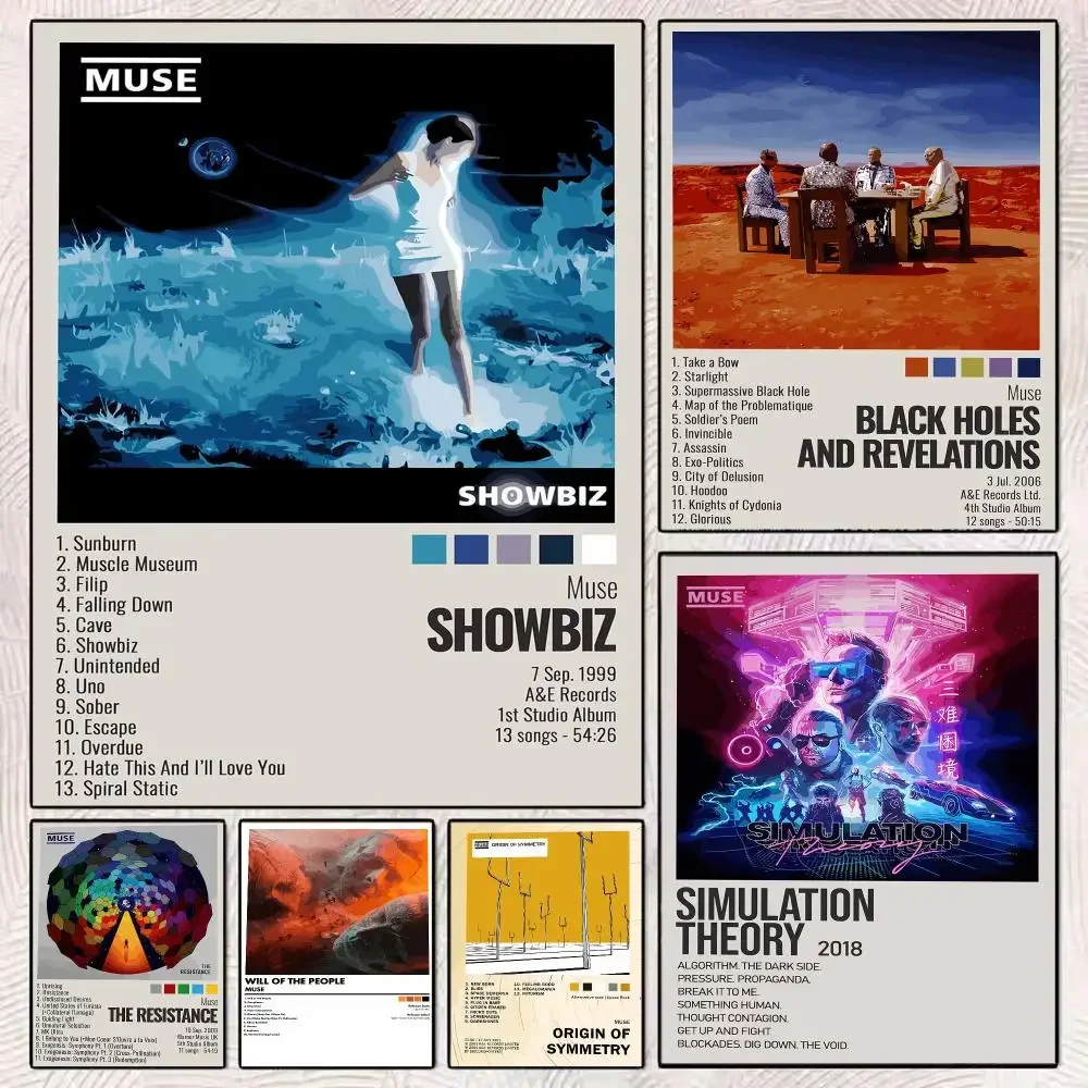 Alternative Rock Band M-Muse Poster PP Wall Decor Posters Celebrity Music Art Prints Bedroom Office Gift
