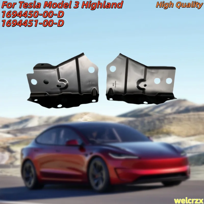 

Кронштейн нижней части переднего бампера для Tesla Model 3 Highland 1694450-00-D 1694451-00-D, запасная часть для крепления бампера, 1 шт.