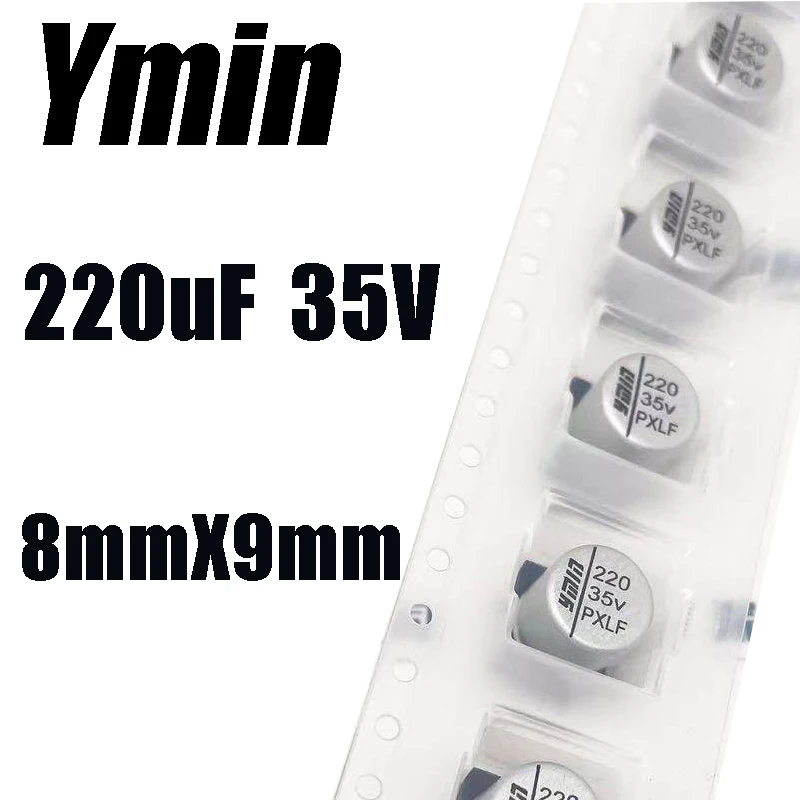 Capacitor de Estado Sólido SMD 35V220UF 220UF/35V Ymin VPX 8X9mm 220uf 35V PXLF