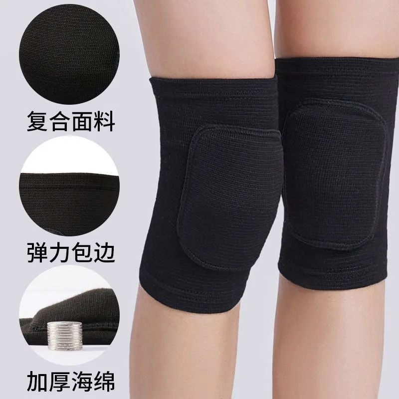 Sports Compression Knee Pads Elastic Knee Protector Thickened Sponge Support for Dancing roller volleyball Training Knees Brace