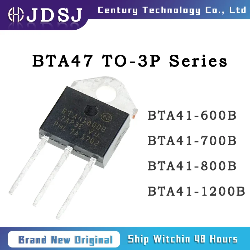 10PCS BTA41 BTA41-600B BTA41-700B BTA41-800B BTA41-1200B TO-3P Brand New Original IC Chip