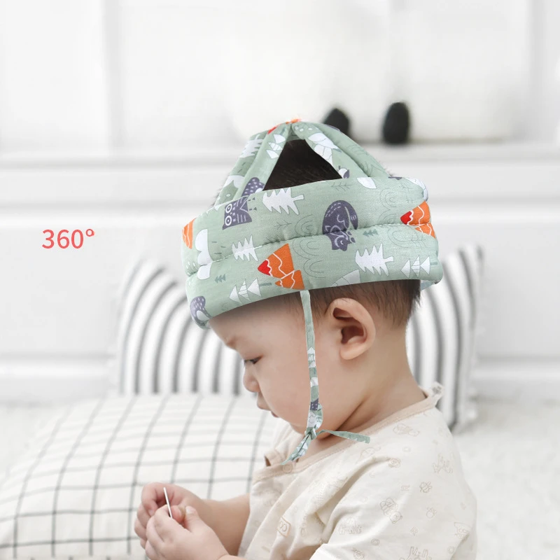 Baby Headrest Anti Fall Device Head Protection Pad Summer Anti-collision Head Baby\'s Four Season Walking Protective Hat