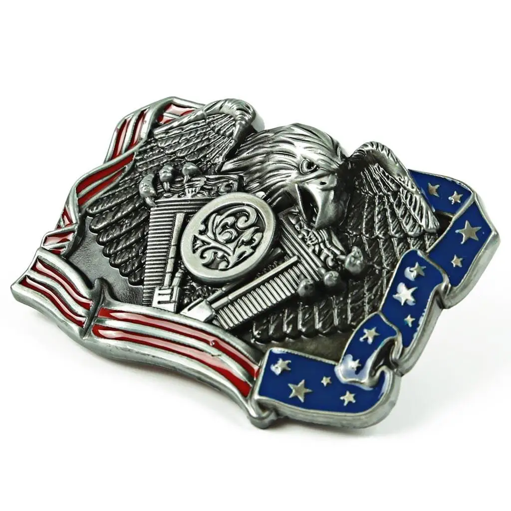 Native Western Womens Mens Belt Buckle Antique Silver Color