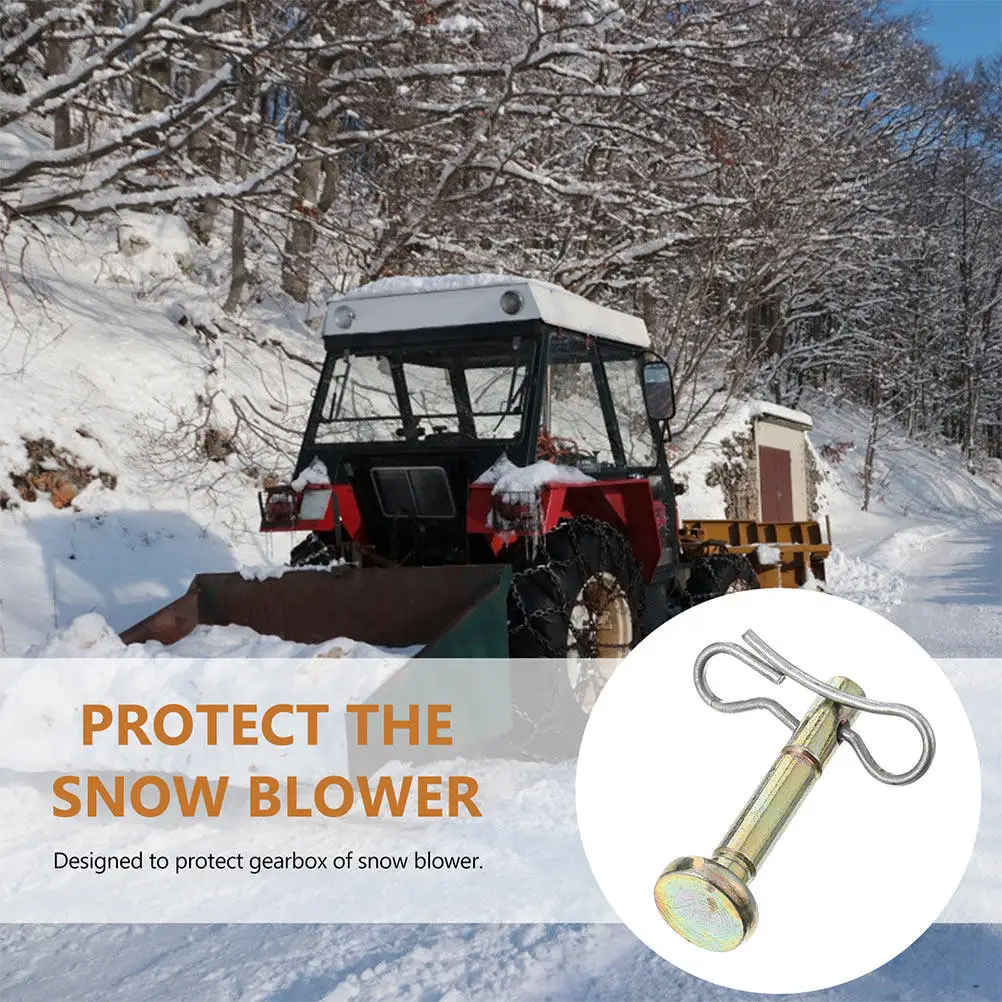 5Sets Heavy Duty Shear Pin Cotter Pin Set for Replacement Protect Snow Blower and Prevent Damage