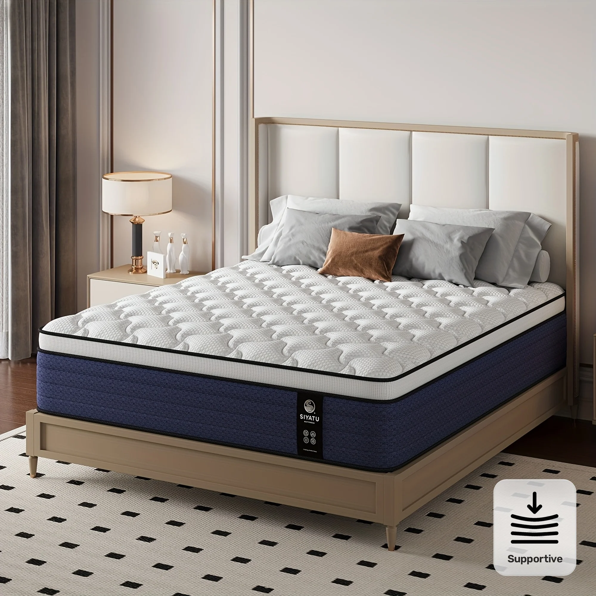 

10/12/14 Inch King Sizes Mattress, Queen Size Mattress, Full Size Mattress, Twin, with Ergonomic, Individual Springs&Memory Foam