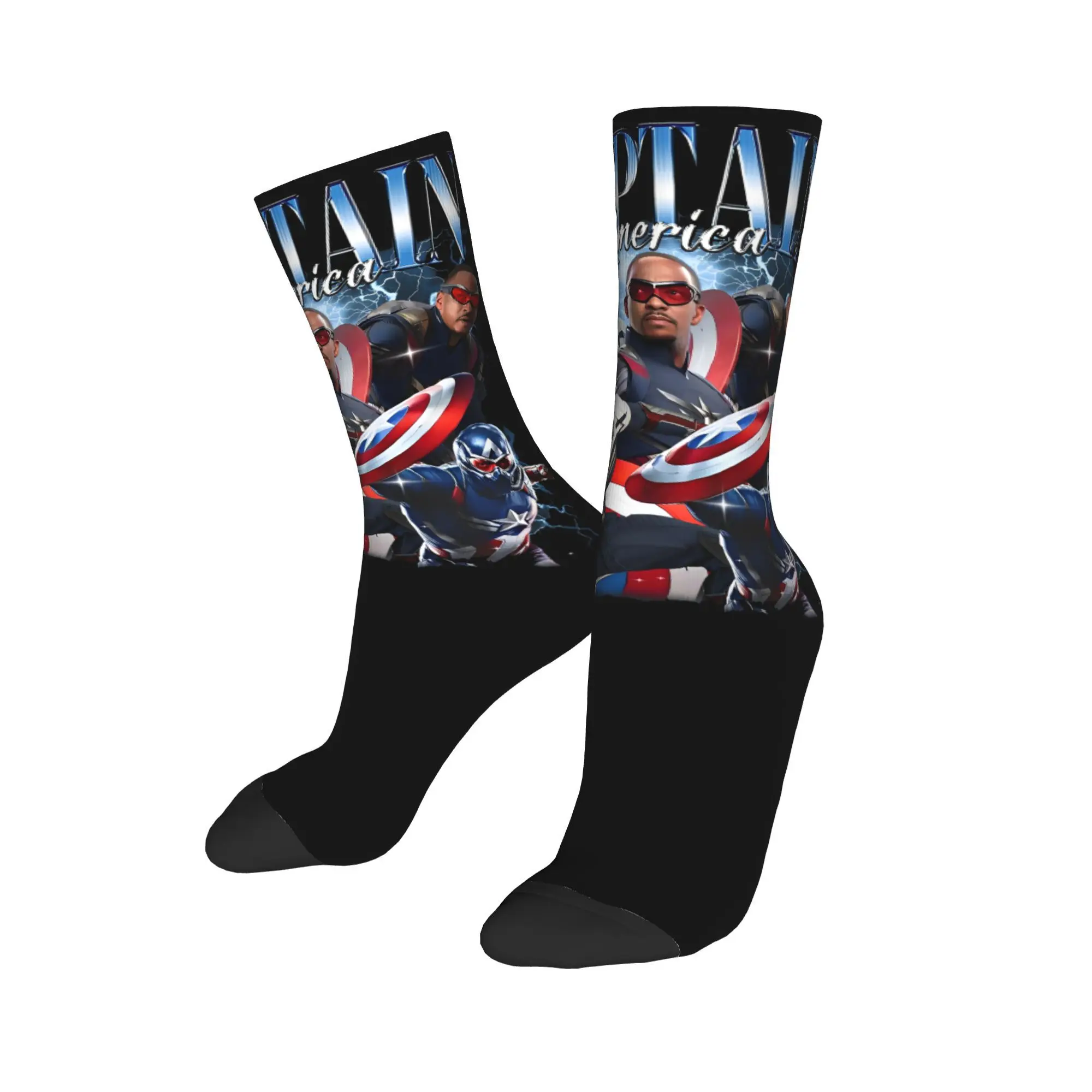 Happy Funny  Men Women Socks Captain America: Brave New World Merch Comfortable  High Quality Socks All Season