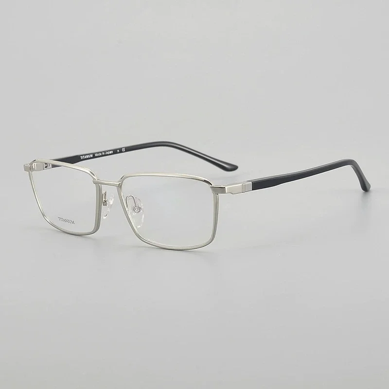 Belight Optik Putar 360 Derajat Desain Bisnis Titanium Murni Bingkai Pelek Penuh Kacamata Resep Pria SH2055T