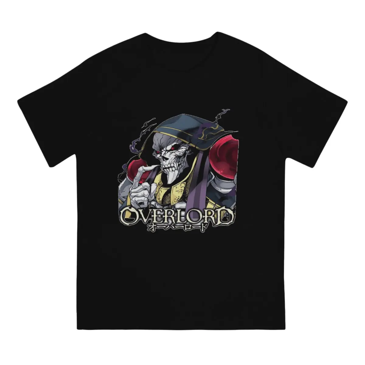 Over Lord Avatar T Shirt Men Pure Cotton Leisure T-Shirts Crewneck Japanese novel Overlord iv Tees Short Sleeve Clothes