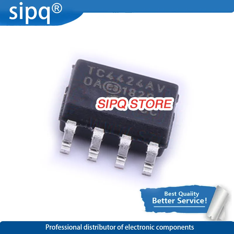 10PCS/LOT TC4424AVOA713 Low Side MOSFET 4.5A 4.5V~18V 4.5A SOIC-8 Gate Drive ICs New Original