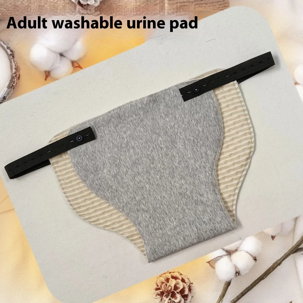 Washable Cloth Diapers Leak Urine Underwear Elderly Care Pads Machine-Washed Waterproof Pads Oversized Adjustable Leak-Proof