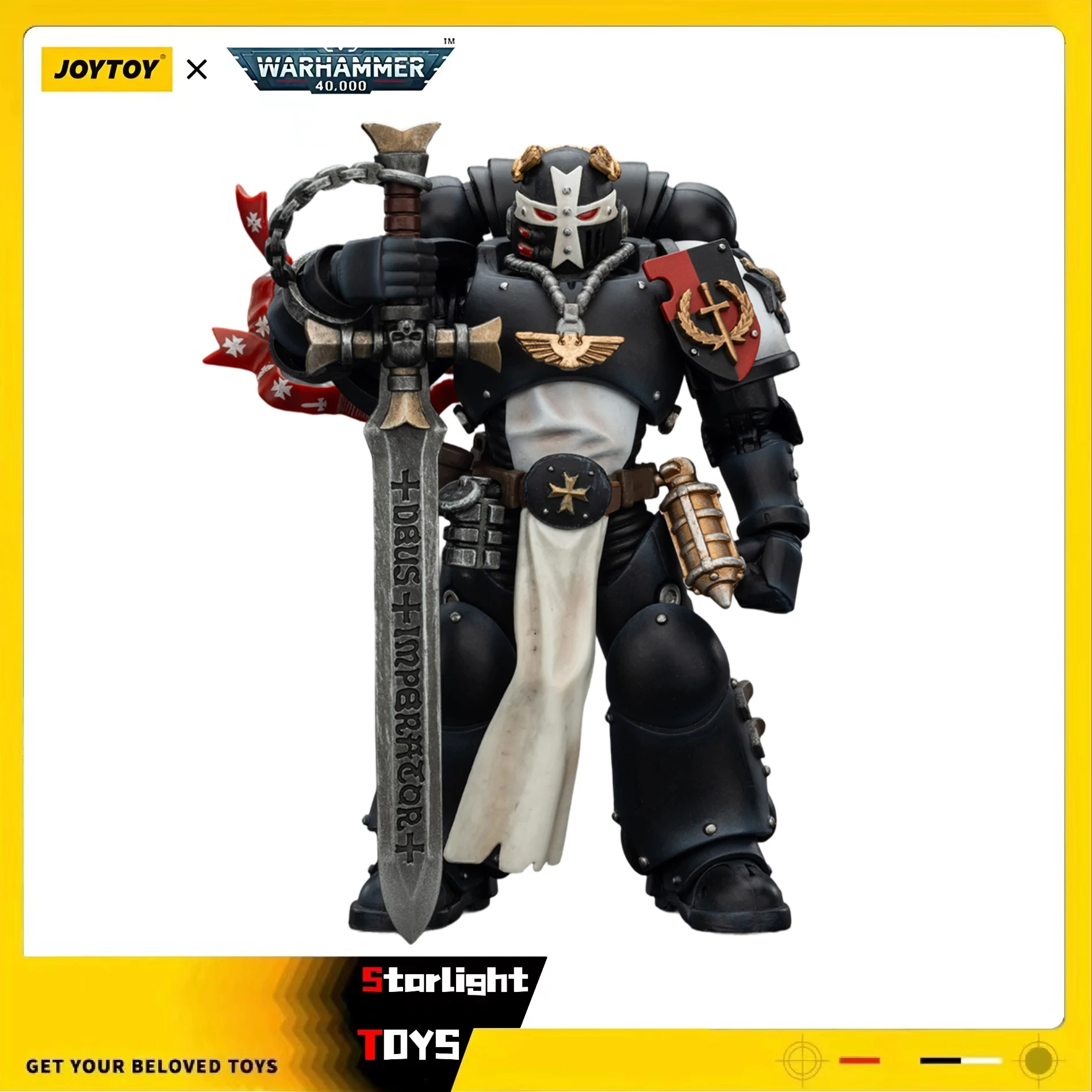 

【In stock】JOYTOY 1/18 Action Figure Warhammer 40K Black Templars Emperor's Championship "Bayard's Revenge" Model Toy Doll