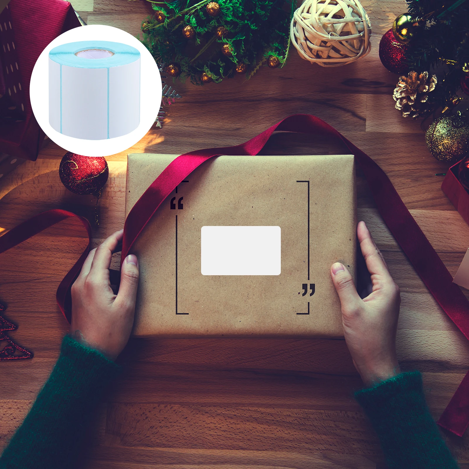 

Прямоугольные самоклеящиеся белые этикетки в рулоне, термобумажные этикетки для печати, адресная цена, наклейка, почтовая наклейка для офиса