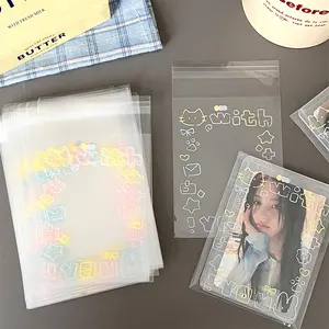 Túi mèo con graffiti tự dính, túi tự niêm phong thẻ nhỏ, túi quà tặng thẻ bao bì, túi oppa cao, 20 chiếc, 50 chiếc, 100 máy tính 10 Bao bì Ngày bán hàng chính của Mẹ - №6