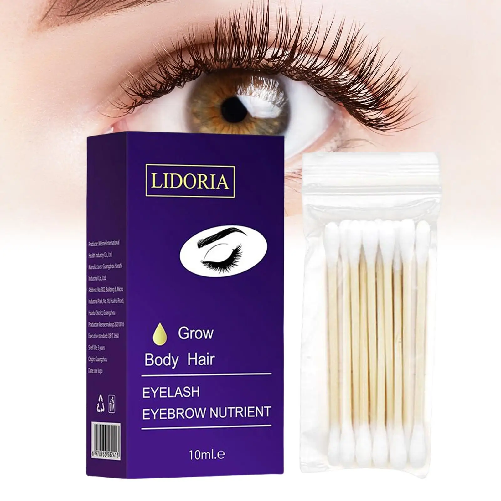 眉毛とまつ毛の成長促進剤 10ml セラム 保湿液 まつ毛の急速な成長を促進し、より豊かな眉毛とまつ毛を実現