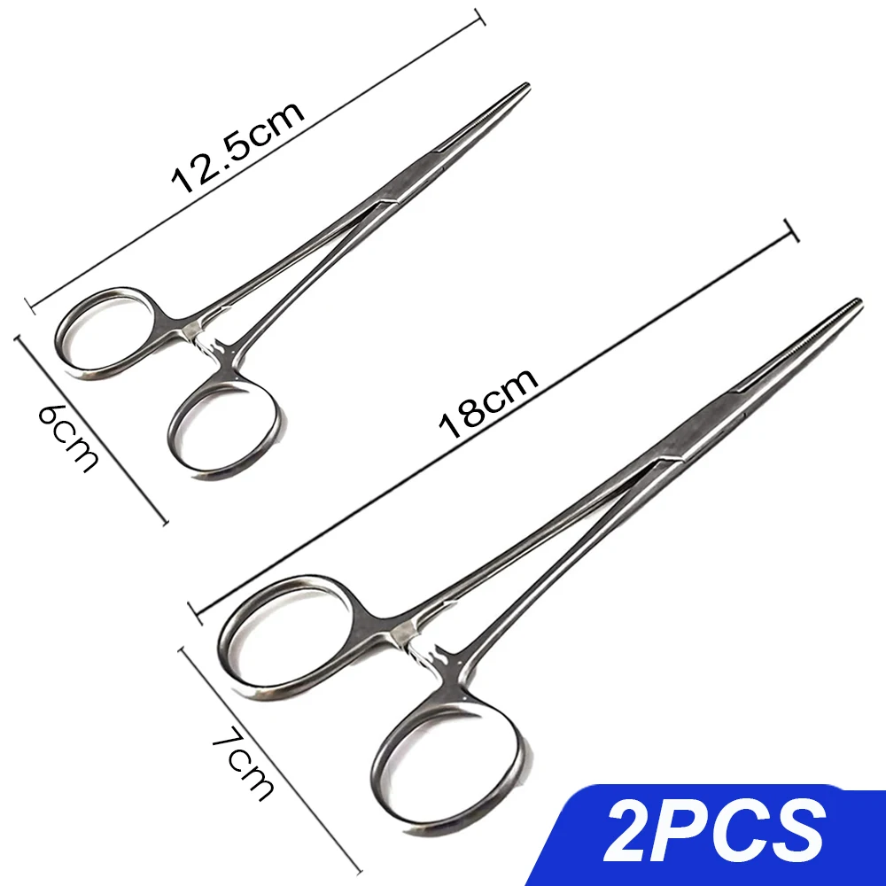1-2 Stuks Vissen Tang Haak Extractor Gebogen Rechte Vis Controle Onthaken Apparatuur Remover Gebogen Tip Slicer Chirurgische clips