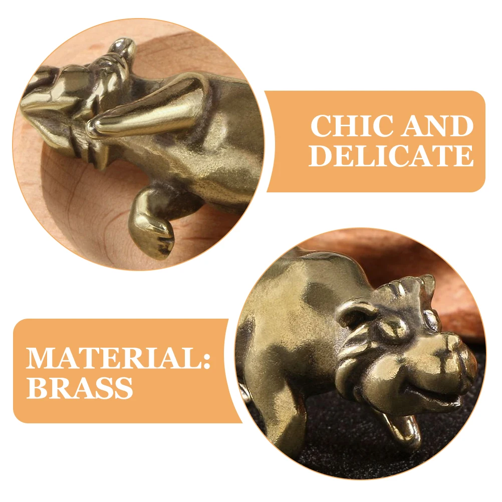 

Mini Bear Figurines Brass Craft Garden Decoration Accessories Durable Miniatures Home Yard Desktop Decor Micro Landscape Statues