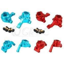 Metal Front & Rear Steering Knuckles Carrier Steering Hub Carriers Upgrade Parts for Tamiya TT-02B TT02B 1/10 RC Drift Car