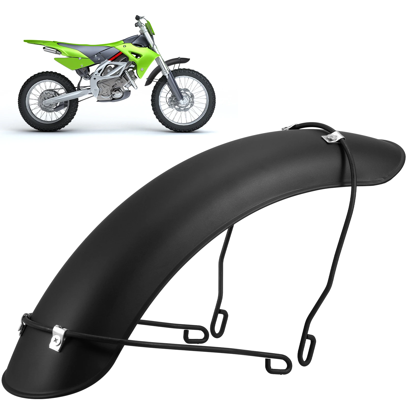 

Motorcycle Mudguard Universal 16-18 Inch Wheel Rim Black Iron Durable Front Bike Splashing Guard Supplies