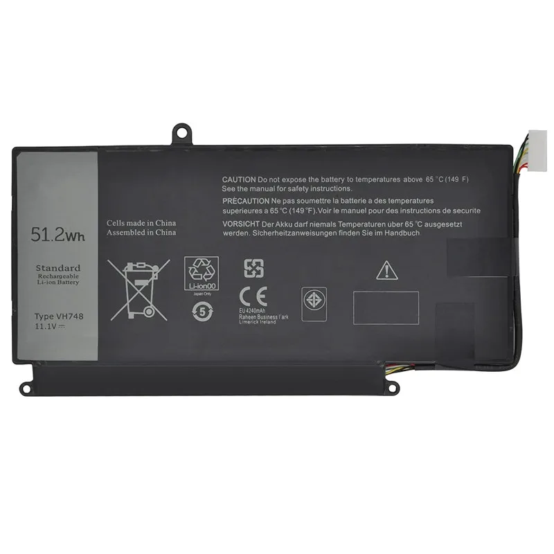 11.1V 51.2Wh New Internal Laptop Battery VH748 for Dell Inspiron 14-5439 Vostro 5460 5470 5560 V5560 V5470 Notebook Computer