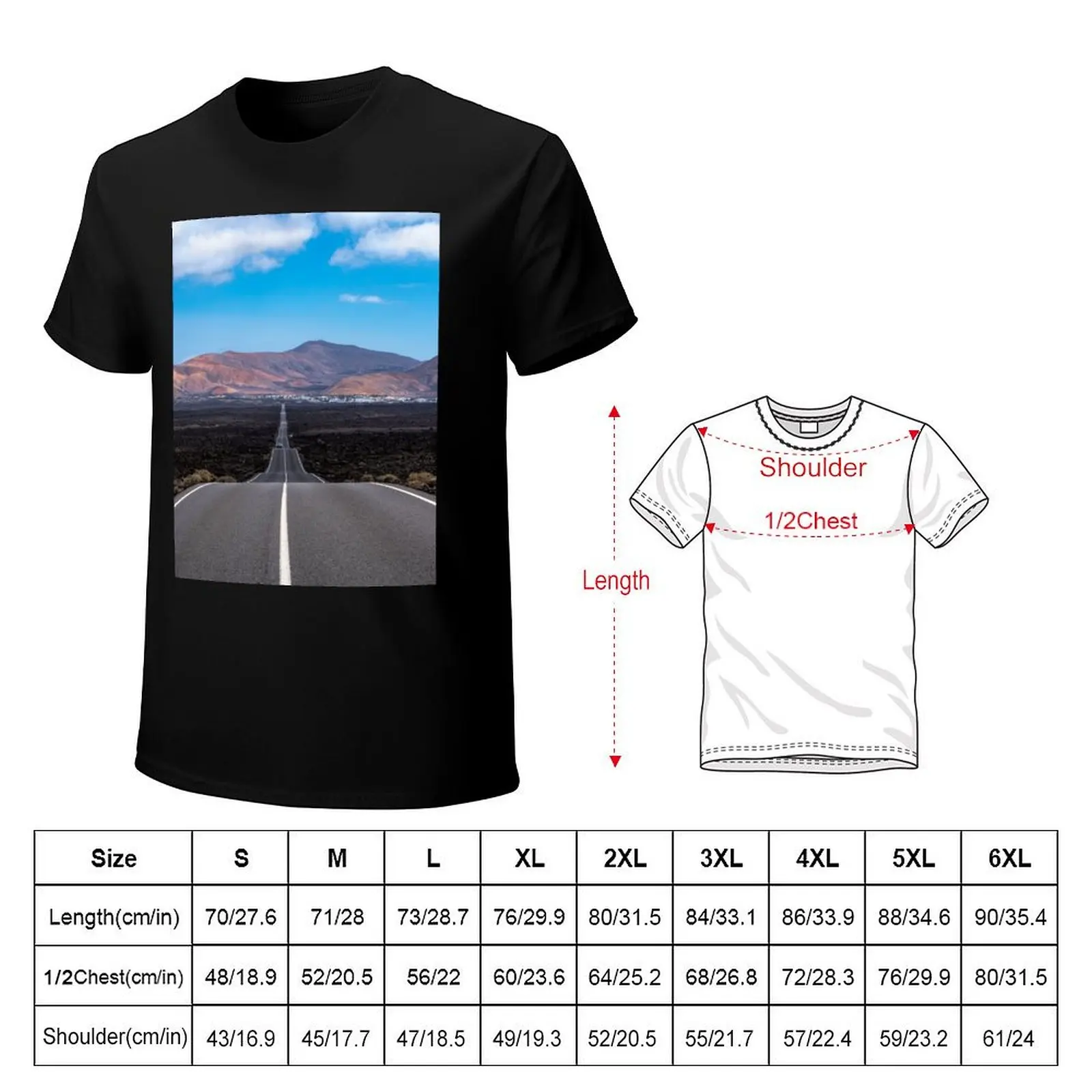Volcano Road T-Shirt cotton t shirts man 100% T-Shirt