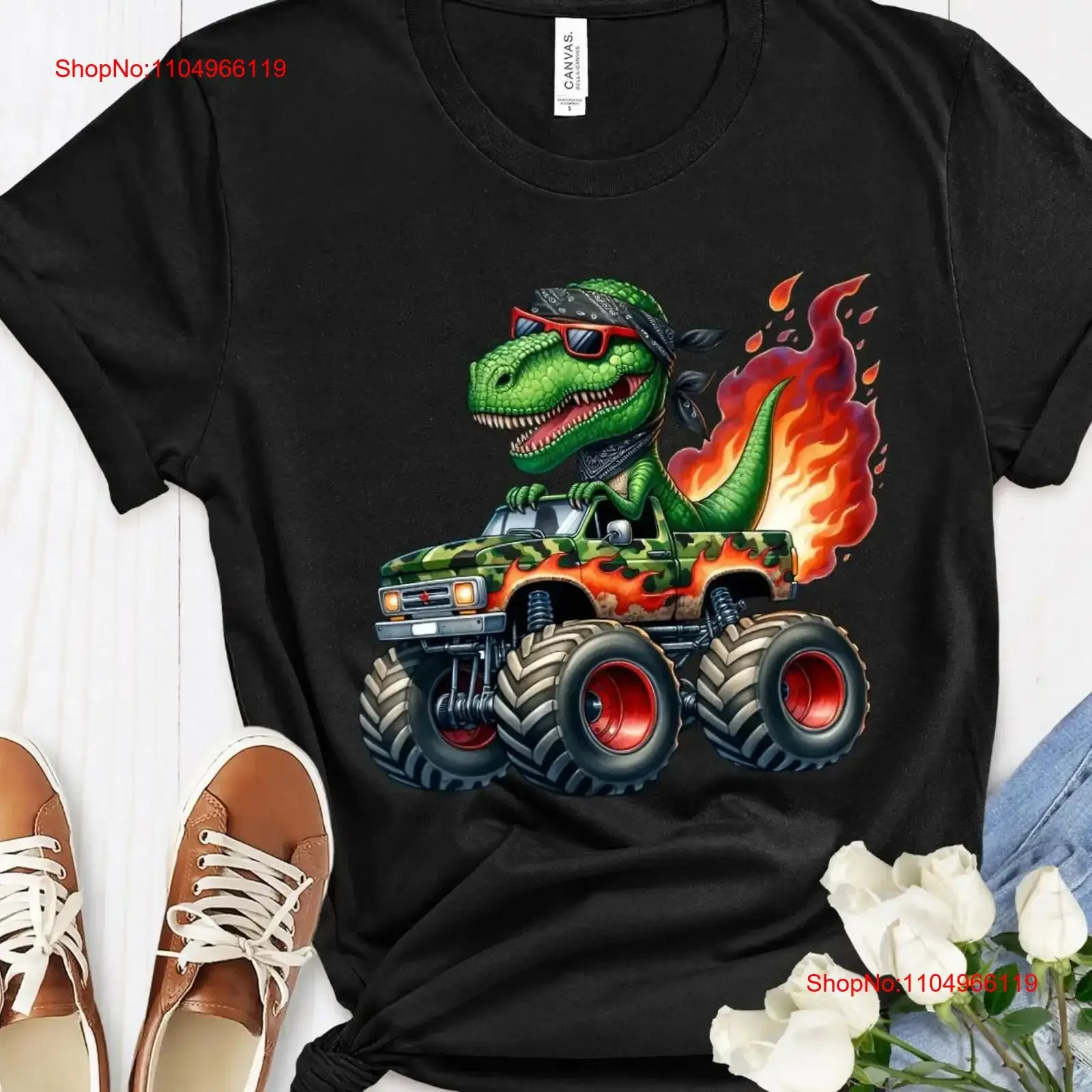 Cartoon T Rex In Mo… - image