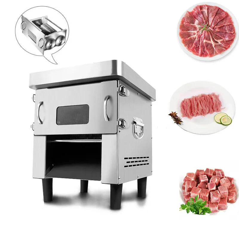 Fully Automatic Meat Cutter Slicer Commercial Multifunction Two In One Cut meat Vegetables Shredded