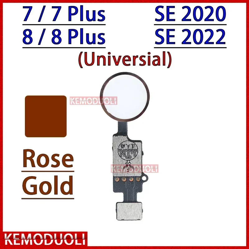 Replacement Parts for Iphone 7 8 Plus SE 2020 2022 Home Button Flex Cable Return Function (No Fingerprint No Touch Id)