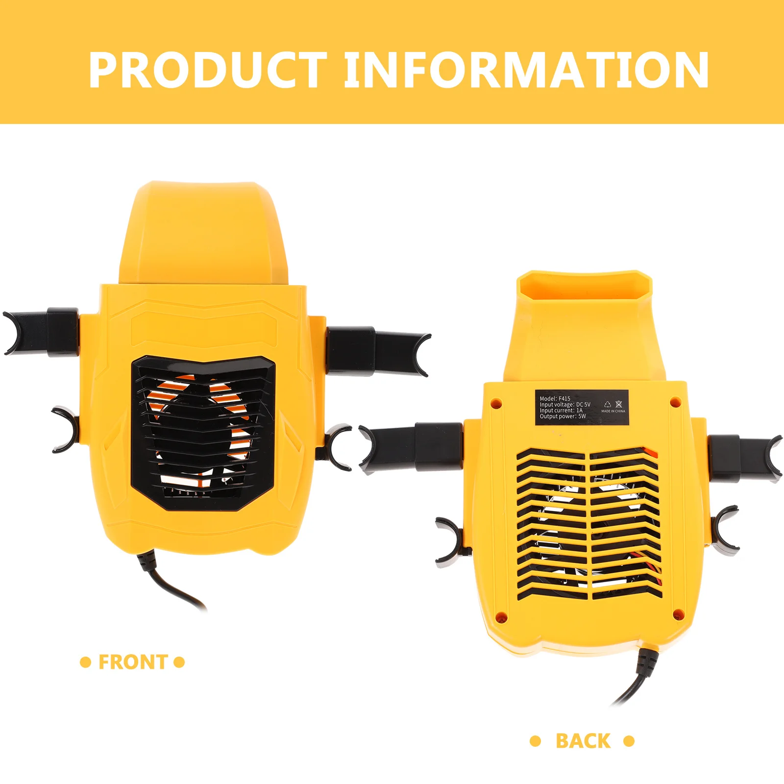 

Car Seat Fan 3 Gear Adjustable with 90 Degree Angled Plug for Strong Wind Seconds Rapid Cooling Car Mounted Fan for Back