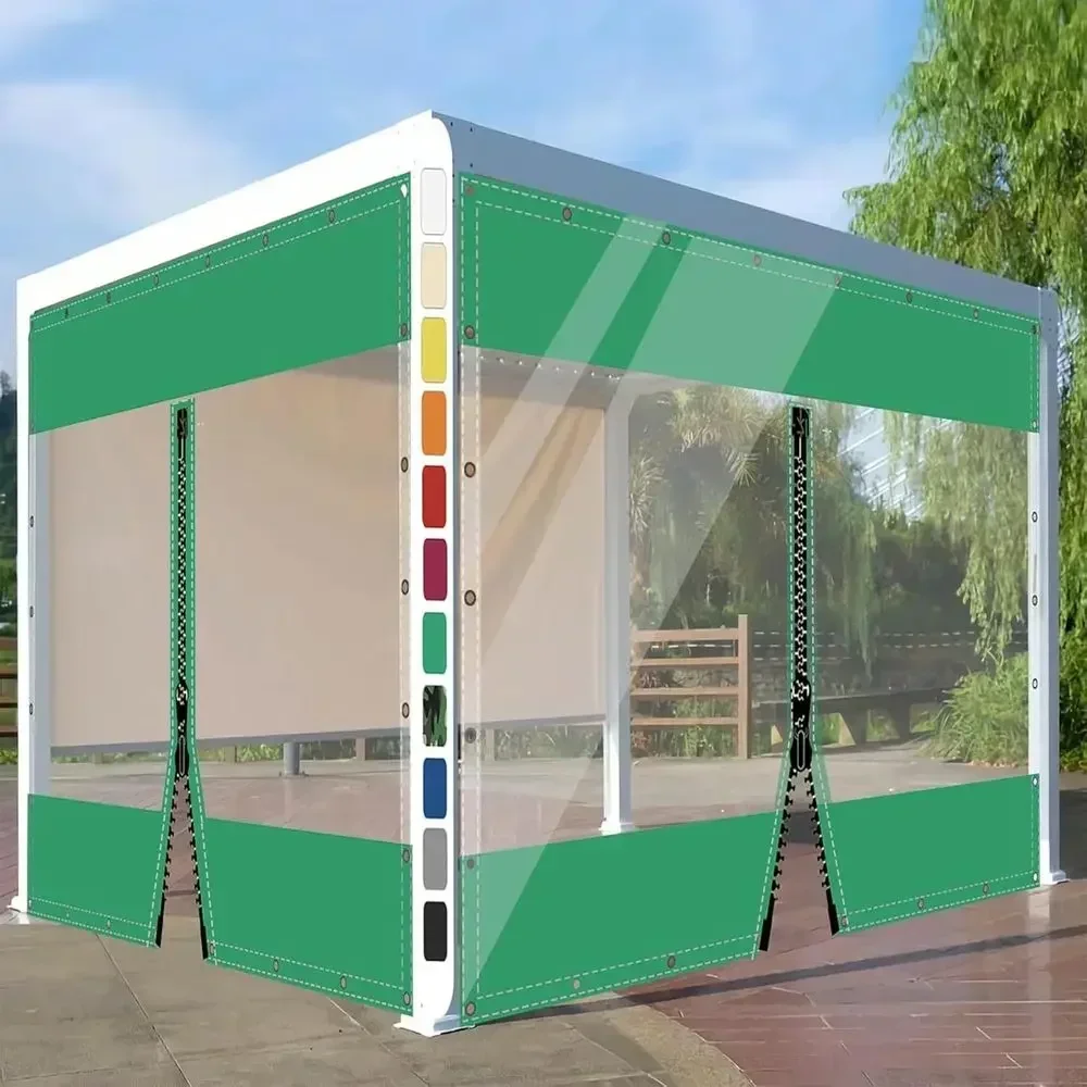 Thickened Adjustable Tarpaulin Curtains for Winter Outdoor Spaces