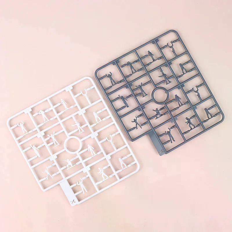 26 peças escala 1/100 modelo de pessoas em miniatura gnaku soldado montagem modelo cena figuras de construção para modelagem hobby acessórios diy