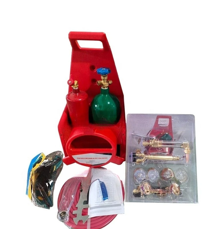 

Portable Acetylene and Oxygen Welding and Cutting Kit Outfit With Cutting Torch Cylinder Tank Welding Equipment