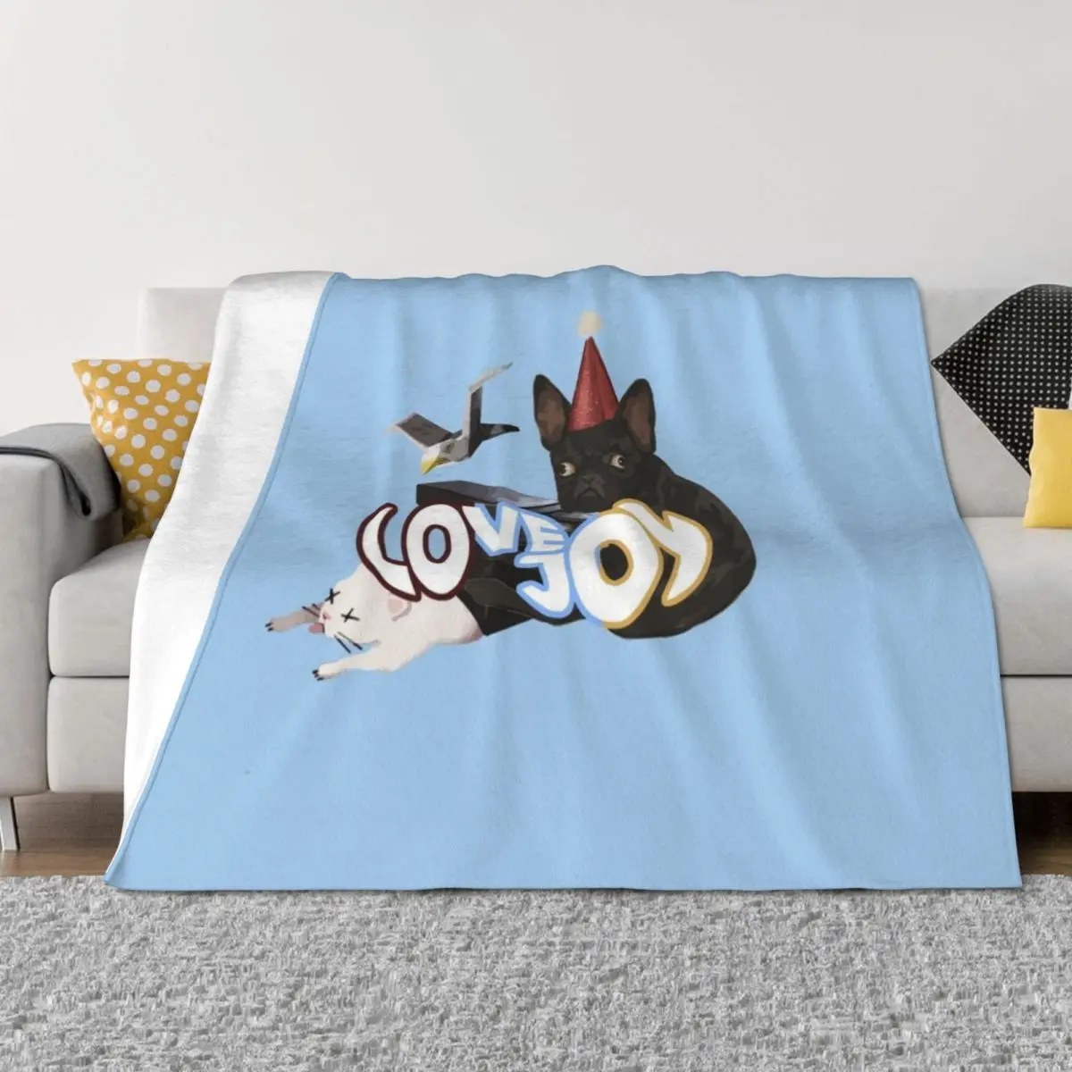 

Lovejoy - 2021 Logos Throw Blanket Sofa Throw Custom Plaid on the sofa Soft Big Blankets