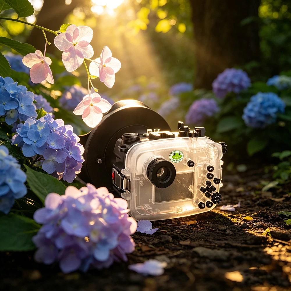 Seafrogs 40m waterproof Shell+Bracket+6-inch wide-angle lens For Sony A6700 FE 16‑35mm F4 ZA OSS Photography Equipment Housing