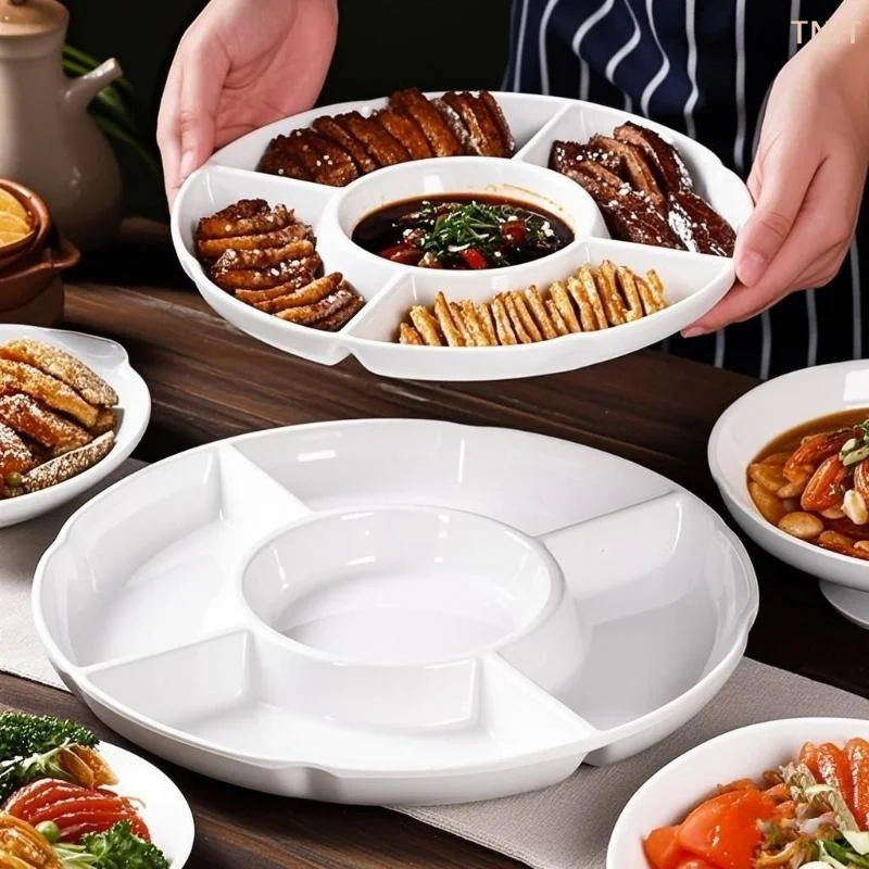 Food Storage Dividers - Durable Plastic Food Storage Tray Reusable